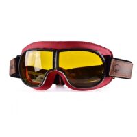 MÂRKÖ B3 retro Café Racer brýle s výměnitelnými skly červené